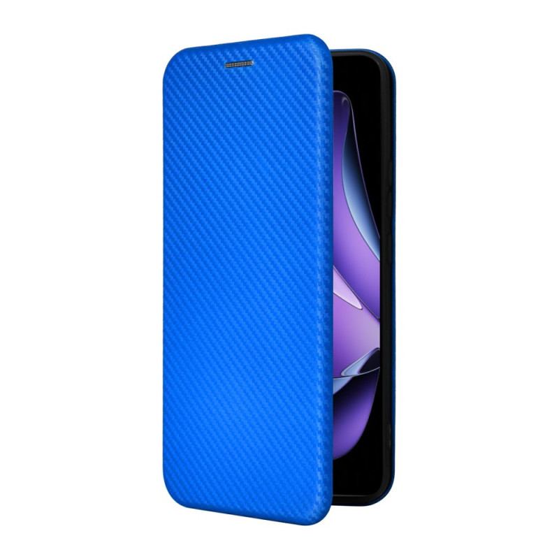 Flip Cover Oppo Reno 13F 4G / 5G / FS 5G Fibre Carbone