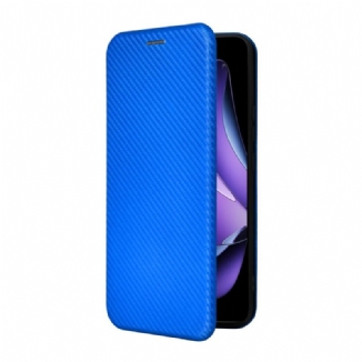 Flip Cover Oppo Reno 13F 4G / 5G / FS 5G Fibre Carbone