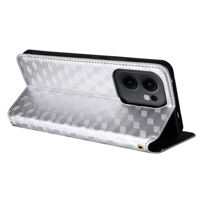 Flip Cover Oppo Reno 13F 4G / 5G / FS 5G Losanges 3D