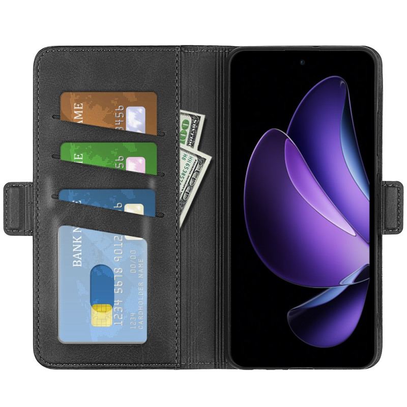 Housse Oppo Reno 13F 4G / 5G / FS 5G Double Fermoir