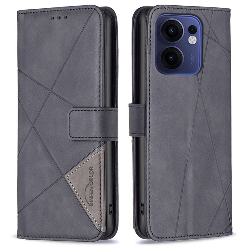 Housse Oppo Reno 13F 4G / 5G / FS 5G Motif Géométrique BINFEN COLOR