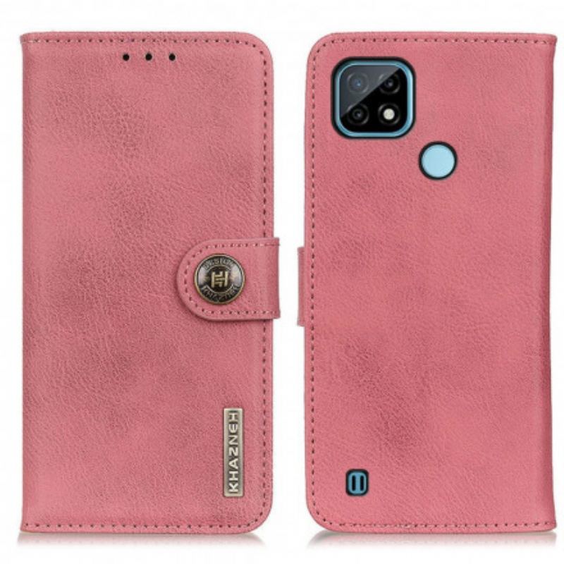 Housse Realme C21 Simili Cuir KHAZNEH