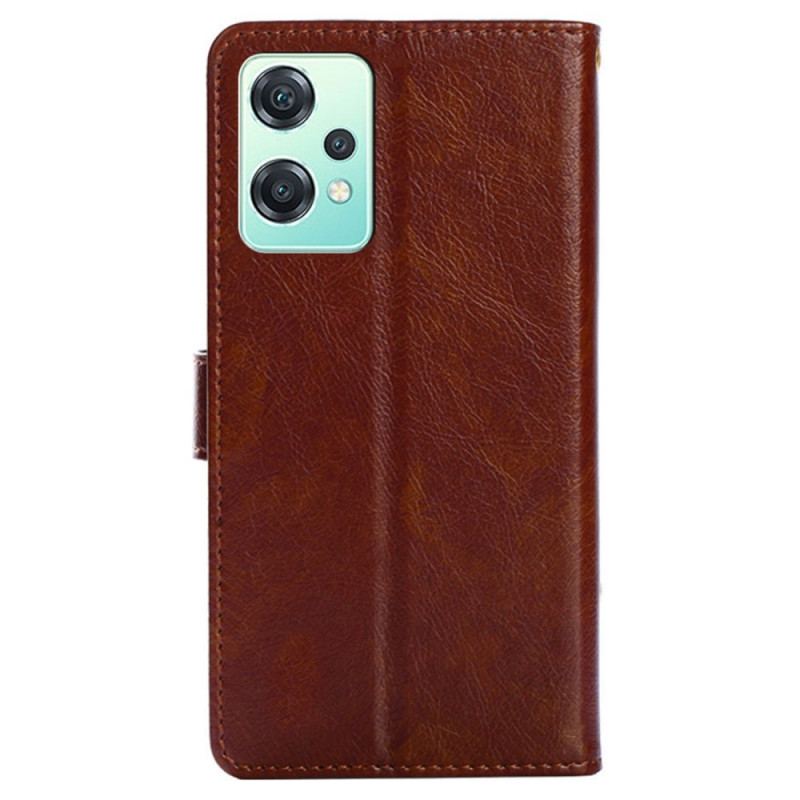 Housse OnePlus Nord CE 2 Lite 5G Porte-Monnaie Frontal et Lanière