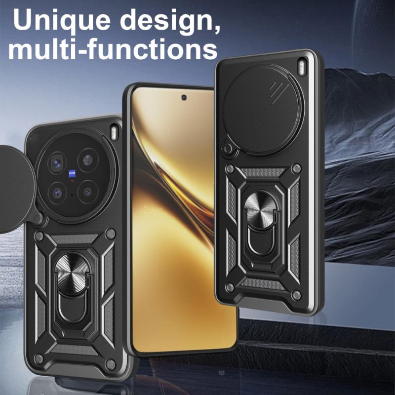 Coque Vivo X200 Pro Protection Caméra Coulissante et Support Intégré