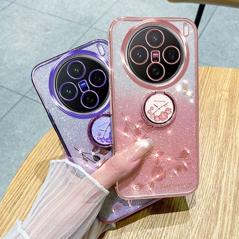 Coque Vivo X200 Pro Support Fleurs et Srass KADEM