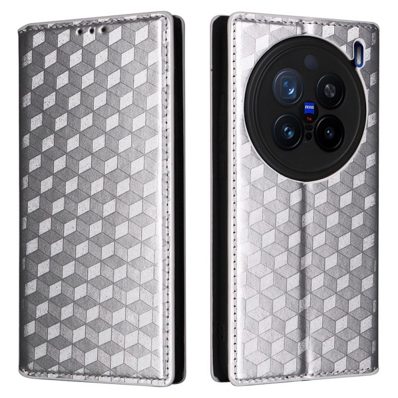 Flip Cover Vivo X200 Pro Motif Losanges