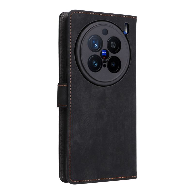 Housse Vivo X200 Pro Effet Daim à Lanière