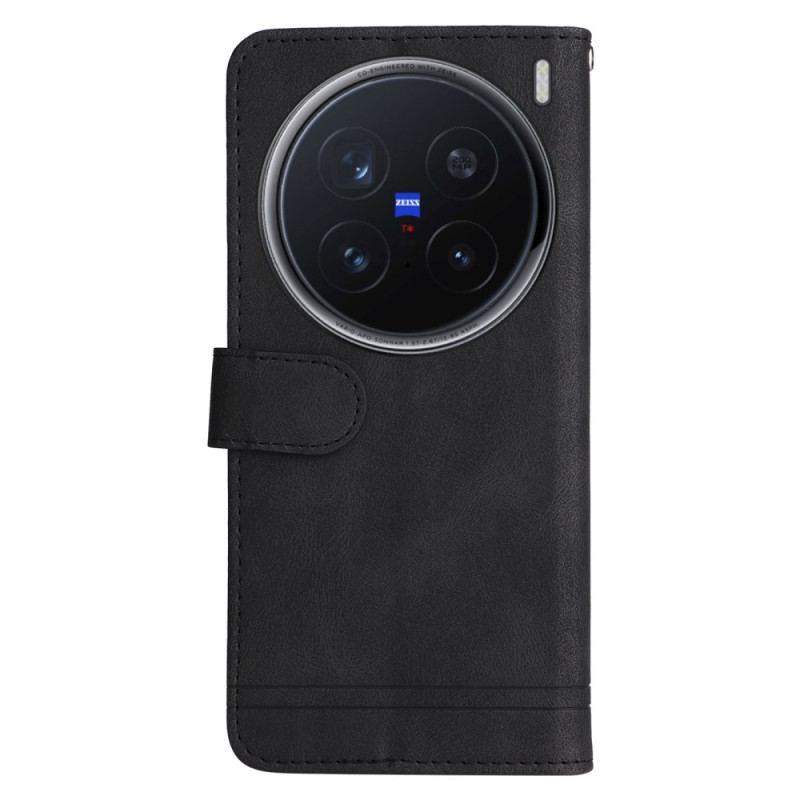 Housse Vivo X200 Pro Effet Daim Rivet Décoratif