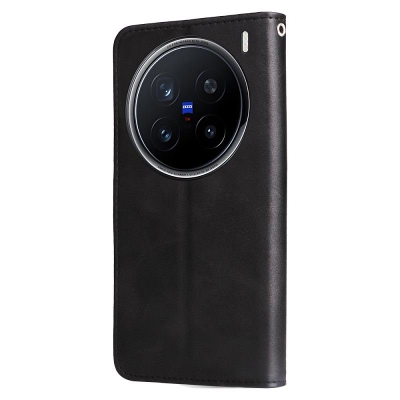 Housse Vivo X200 Pro Portefeuille à Fermeture Éclair
