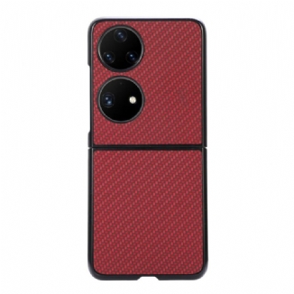 Coque Huawei P50 Pocket Fibre Carbone Texturée