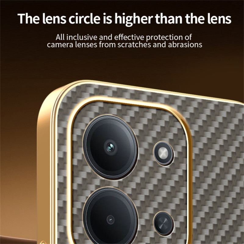 Coque Xiaomi Redmi 15C 4G / 5G / Poco C85 Revêtement Fibre Carbone