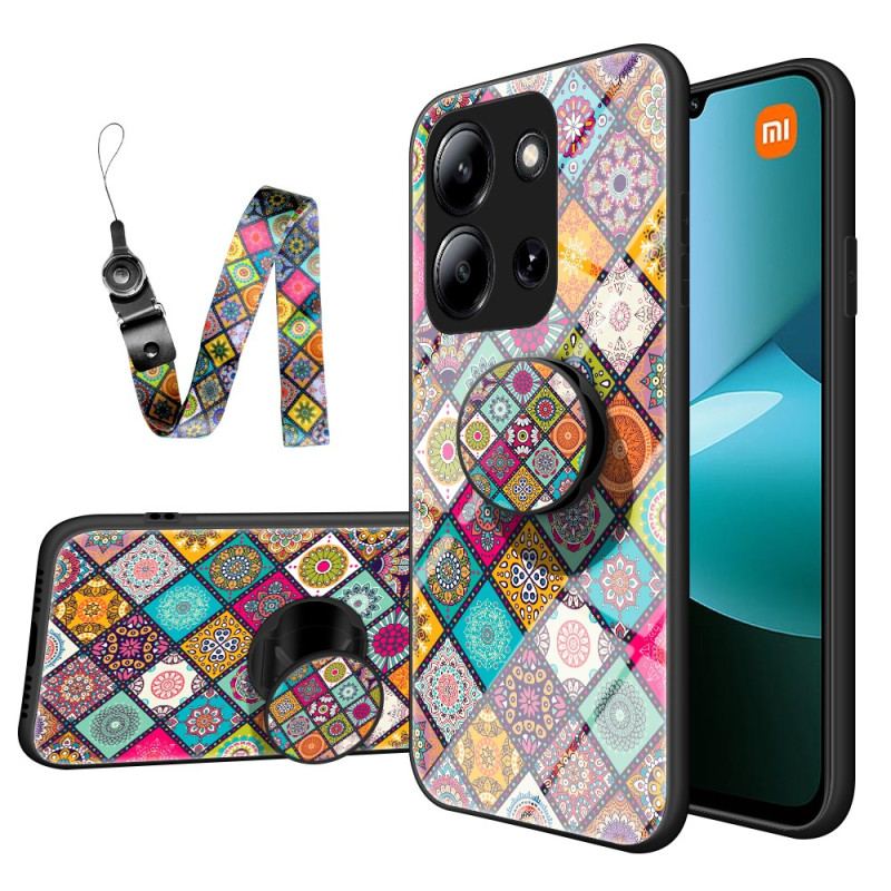 Coque Xiaomi Redmi 15C 5G / 4G / Poco C85 4G Support et Lanière Patchwork