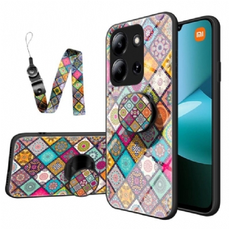 Coque Xiaomi Redmi 15C 5G / 4G / Poco C85 4G Support et Lanière Patchwork
