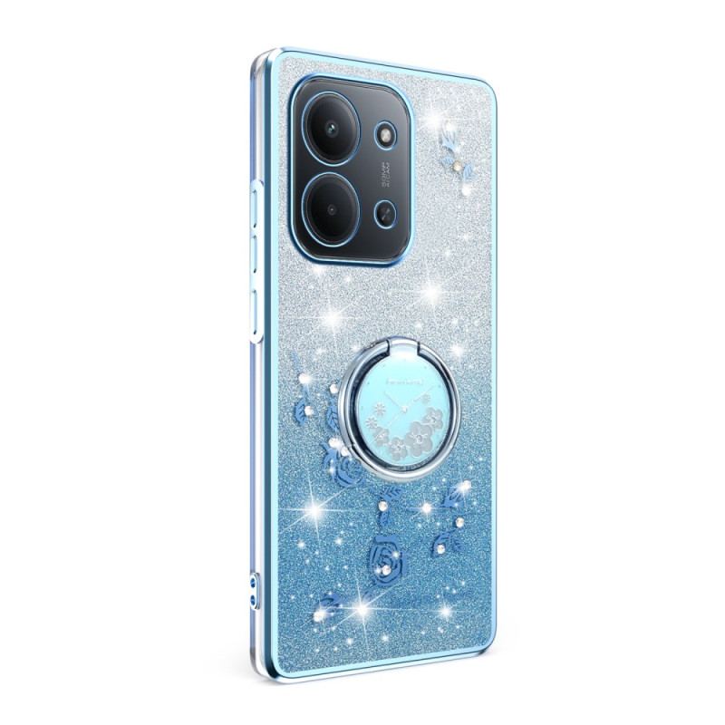 CoqueXiaomi Redmi 15C 4G / 5G / Poco C85 Anneau-Support Fleurettes KADEM