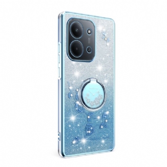 CoqueXiaomi Redmi 15C 4G / 5G / Poco C85 Anneau-Support Fleurettes KADEM