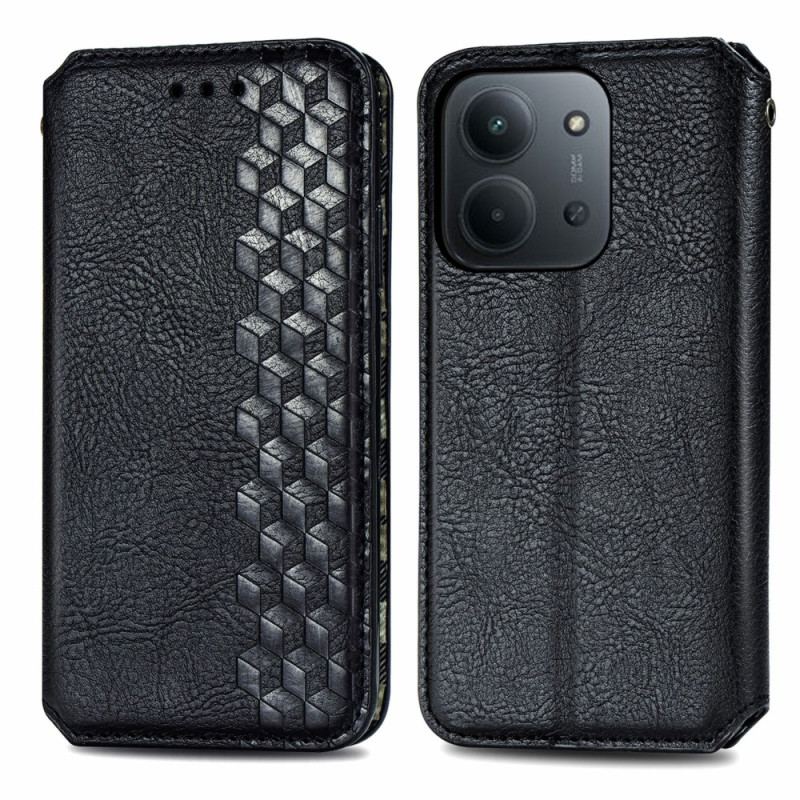 Flip Cover Xiaomi Redmi 15C 5G / 4G / Poco C85 4G Effet Daim Frise