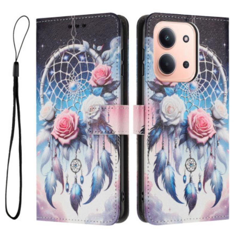 Housse Xiaomi Redmi 15C 4G / 5G / Poco C85 Attrape-Rêves et Roses