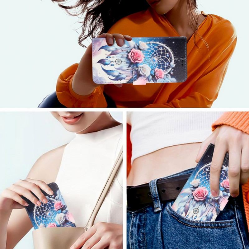 Housse Xiaomi Redmi 15C 4G / 5G / Poco C85 Attrape-Rêves et Roses