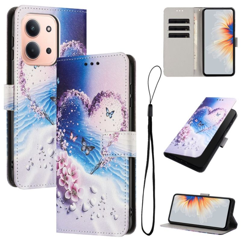 Housse Xiaomi Redmi 15C 4G / 5G / Poco C85 Coeur et Papillons