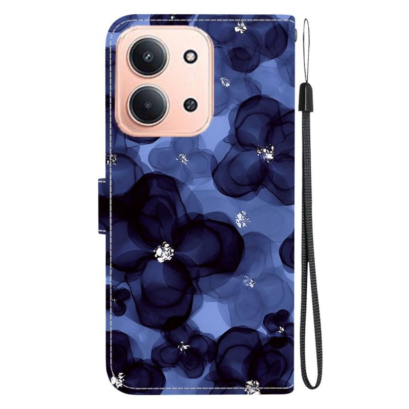 Housse Xiaomi Redmi 15C 4G / 5G / Poco C85 Fleurs Bleues