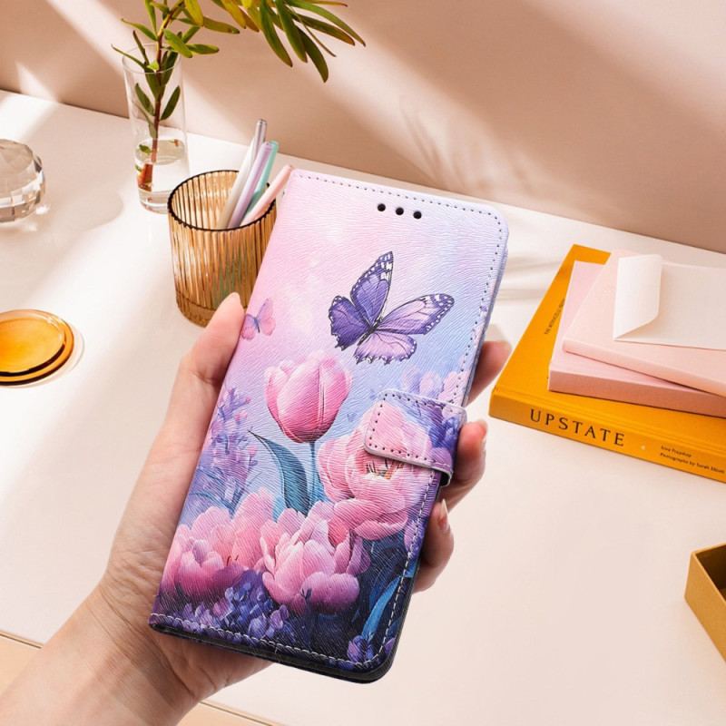 Housse Xiaomi Redmi 15C 4G / 5G / Poco C85 Motif Floral Rose