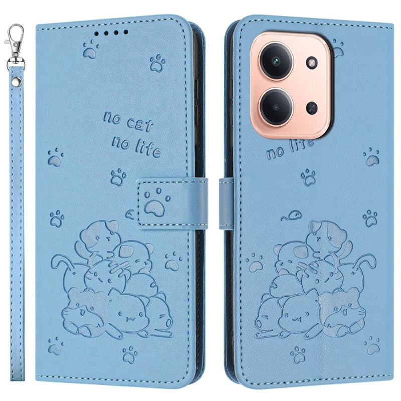 Housse Xiaomi Redmi 15C 4G / 5G / Poco C85 Scène de Chats