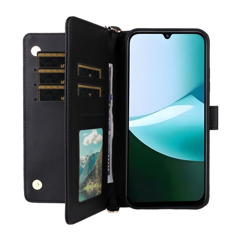 Housse Xiaomi Redmi 15C 5G / 4G / Poco C85 4G Design Matelassé avec Lanière et Bandoulière