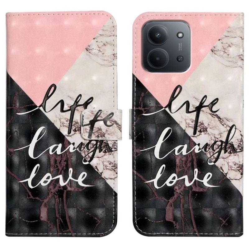 Housse Xiaomi Redmi 15C 5G / 4G / Poco C85 4G Life Laugh Love