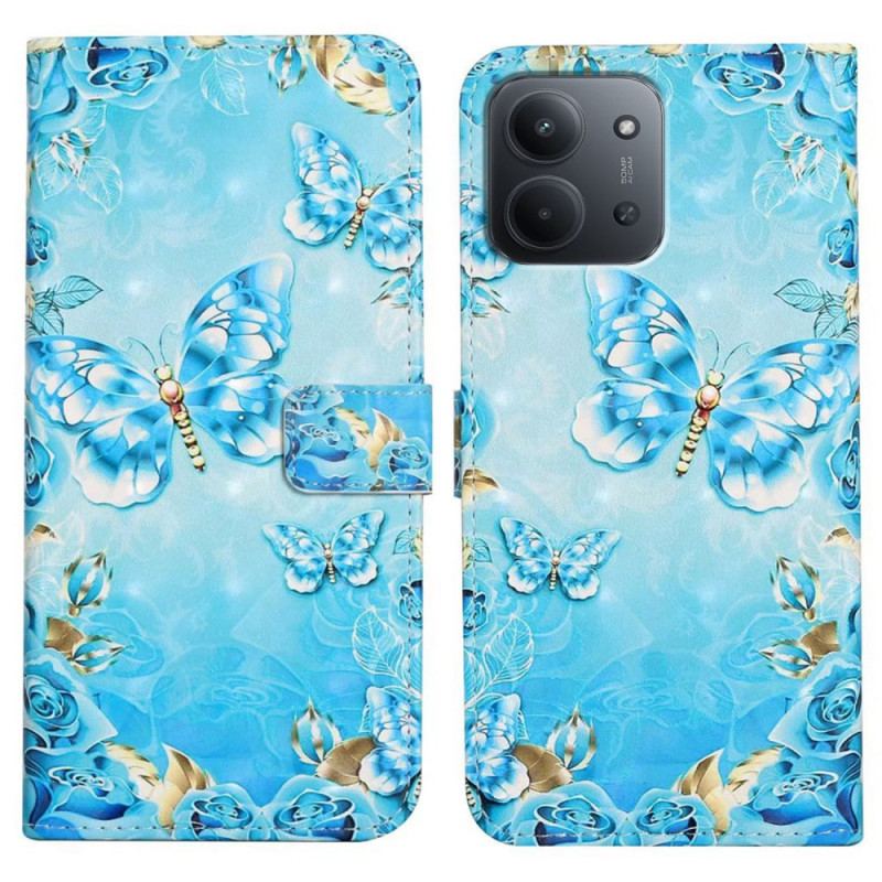 Housse Xiaomi Redmi 15C 5G / 4G / Poco C85 4G Papillons Diamants