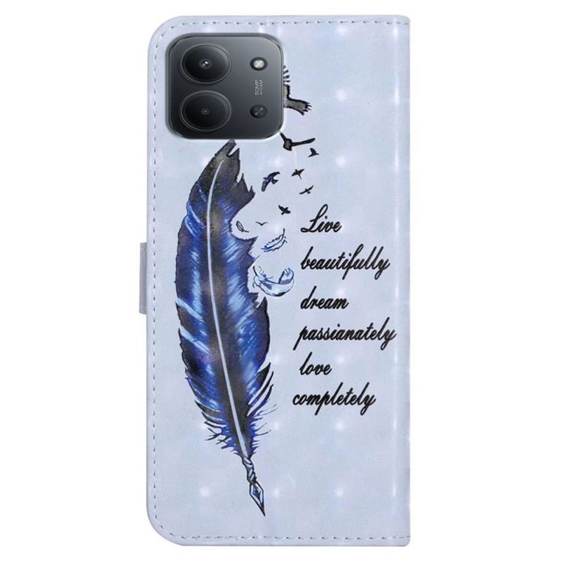 Housse Xiaomi Redmi 15C 5G / 4G / Poco C85 4G Plume Bleue