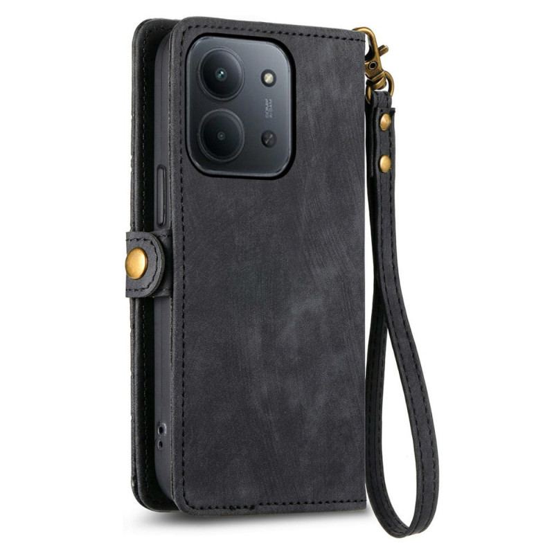 Housse Xiaomi Redmi 15C 5G / 4G / Poco C85 Portefeuille Géométrique