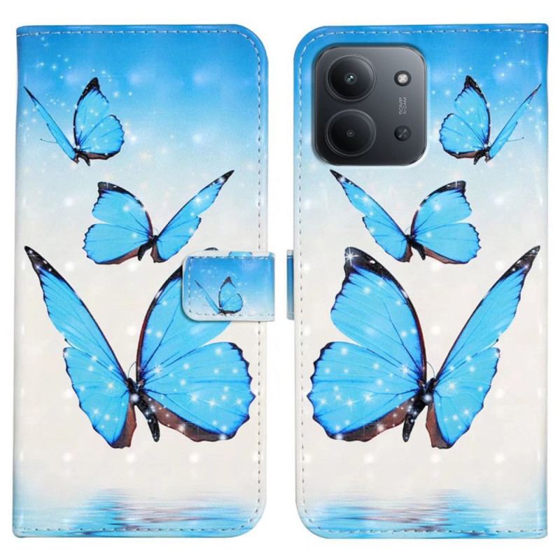 Housse Xiaomi Redmi 15C 5G / 4G / Poco C85 4G Trois Papillons