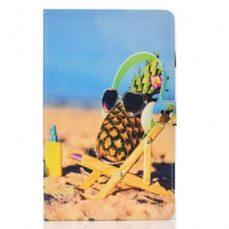 Housse Samsung Galaxy Tab S6 Lite Ananas Plage