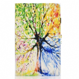 Housse Samsung Galaxy Tab S6 Lite Arbre Aquarelle