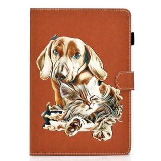 Housse Samsung Galaxy Tab S6 Lite Chien et Chat