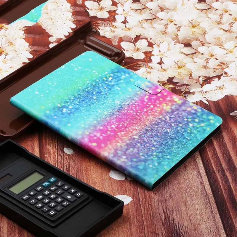 Housse Samsung Galaxy Tab S6 Lite Élément Paillettes