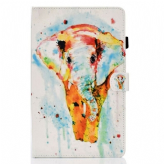 Housse Samsung Galaxy Tab S6 Lite Éléphant Aquarelle