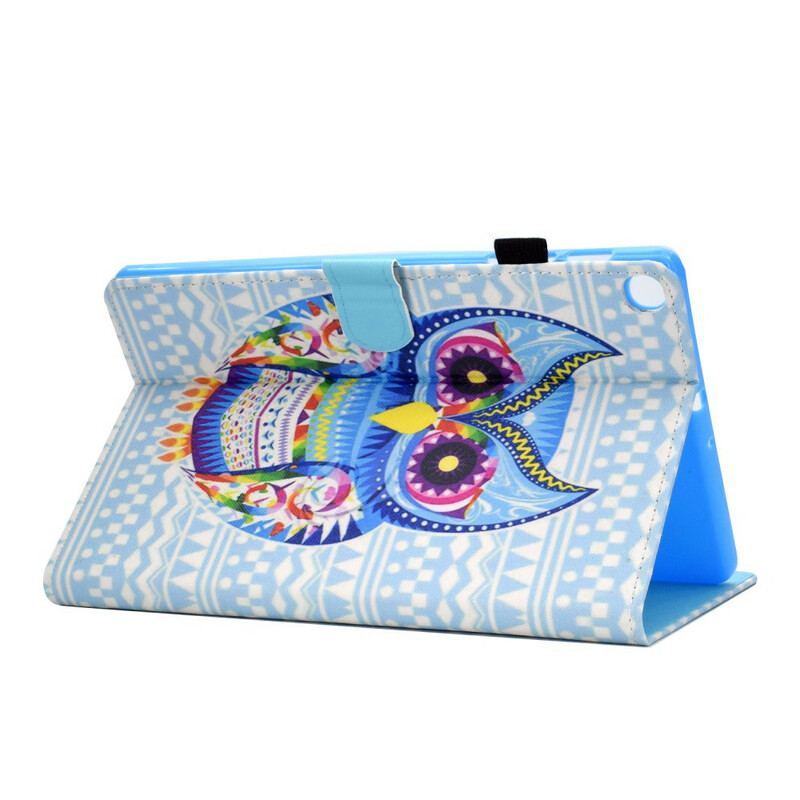 Housse Samsung Galaxy Tab S6 Lite Hibou Tribal