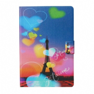 Housse Samsung Galaxy Tab S6 Lite Paris Je t'Aime