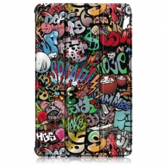 Smart Case Samsung Galaxy Tab S6 Lite Renforcée Graffitis