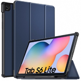 Smart Case Samsung Galaxy Tab S6 Lite Tri Fold Coins Renforcés
