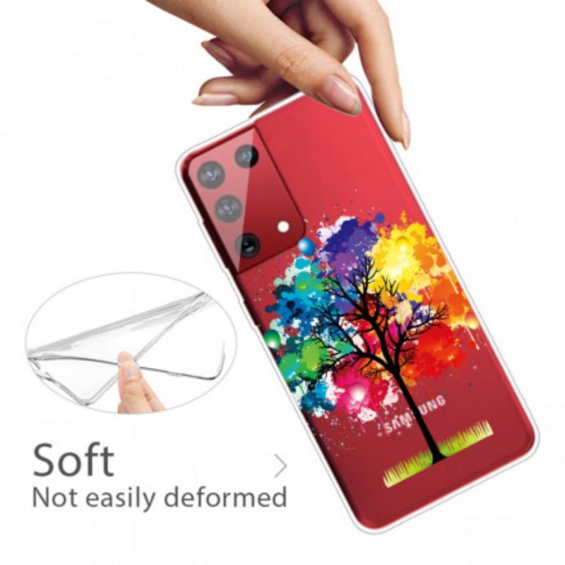 Coque Samsung Galaxy S21 Ultra 5G Arbre Aquarelle