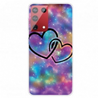 Coque Samsung Galaxy S21 Ultra 5G Coeurs Enchaînés