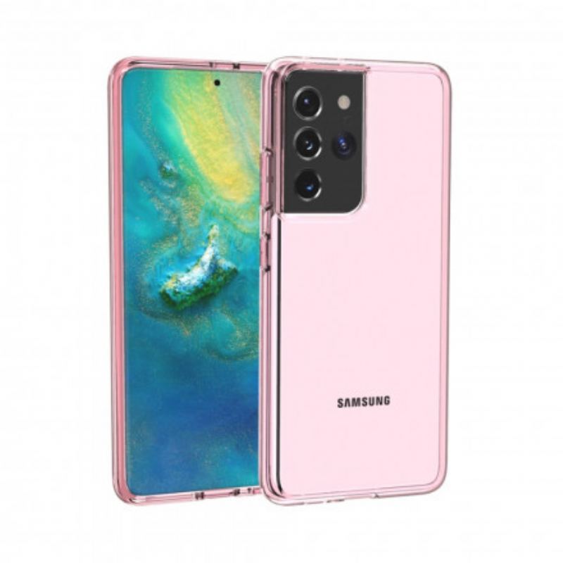 Coque Samsung Galaxy S21 Ultra 5G Colorée Transparente