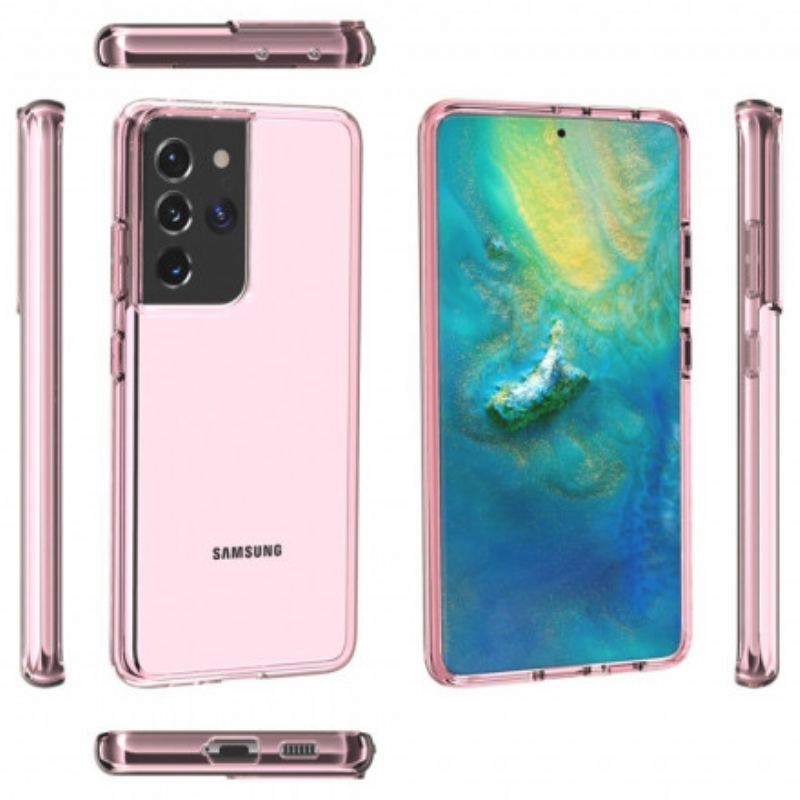 Coque Samsung Galaxy S21 Ultra 5G Colorée Transparente