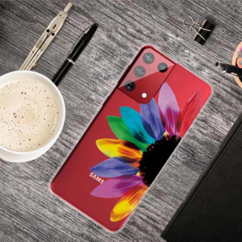 Coque Samsung Galaxy S21 Ultra 5G Fleur Colorée
