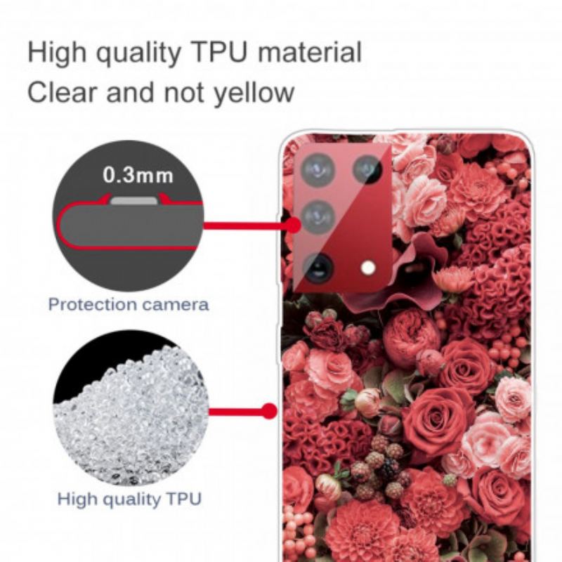 Coque Samsung Galaxy S21 Ultra 5G Fleurs Intenses