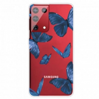 Coque Samsung Galaxy S21 Ultra 5G Papillons Sauvages