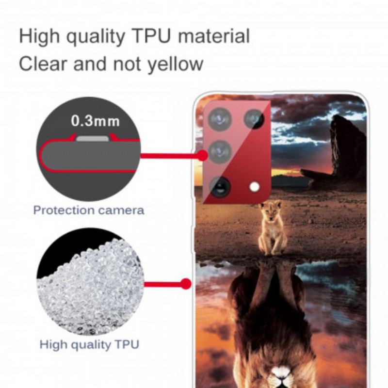 Coque Samsung Galaxy S21 Ultra 5G Rêve de Lionceau