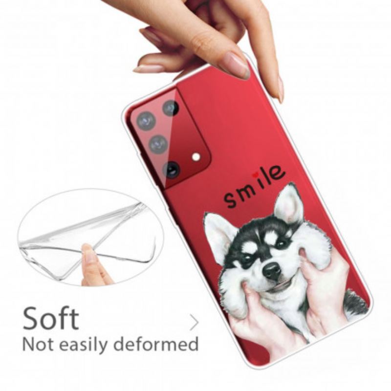 Coque Samsung Galaxy S21 Ultra 5G Smile Dog